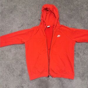 Women’s Nike Red Zip Up Hoodie